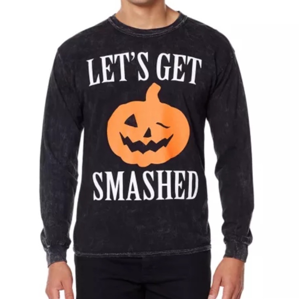 Spirit Let's Get Smashed Long Sleeve T Shirt Size Medium